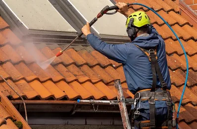 Démoussage et hydrofuge de toiture au Brignon